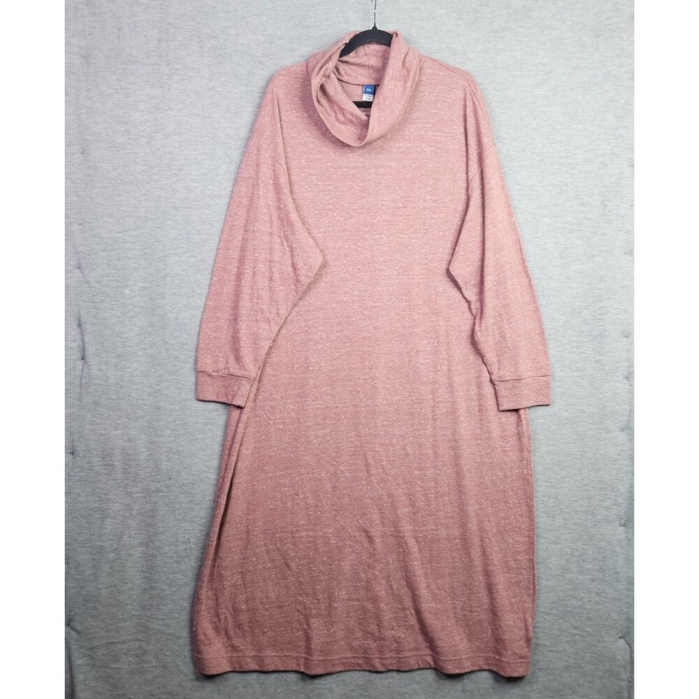 Old Navy Quartzit Women's Long-Sleeve Turtleneck Midi Shift Dress Size XXL